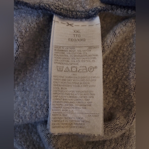 XXL GAP Cowl Neck Hooded Sweatshirt - Picture 4 of 4